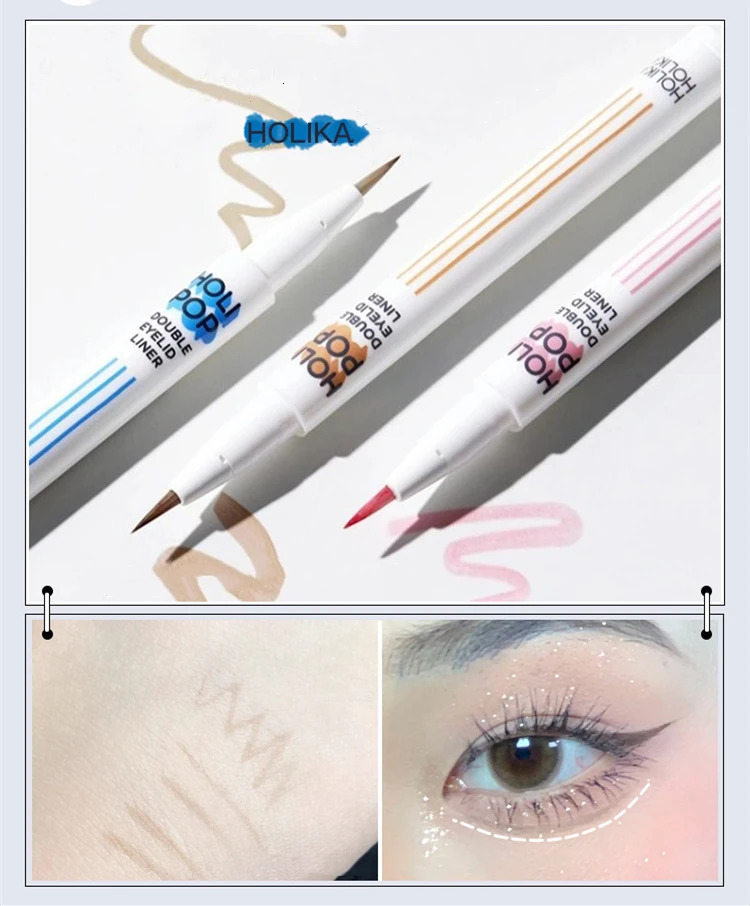 Holika Aegyo-sal Shadow Pen Liquid Eyeliner Double Eyelid Outline Brown Color Women Beauty Makeup Cosmetics 241104