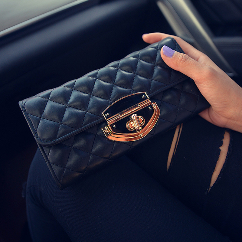 New Well-known Brand Spring Lock Designer Short And Long Retro Multifunctional Coin Pocket Holder Women's Handbag Wallet