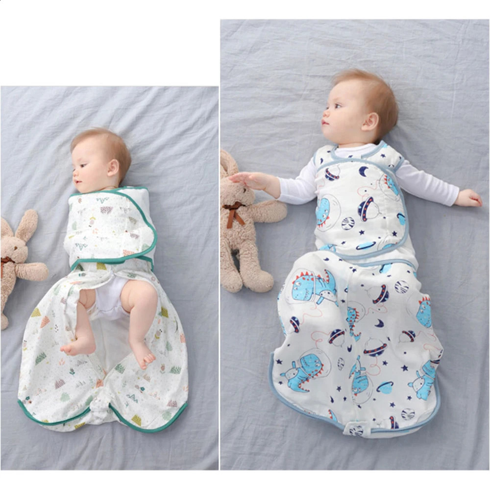 Baby sleeping bag wearable blanket born swallow packaging bag Takasawa bamboo cotton spring 1 Tog sleep bag replaceable diaper 0-24M 241105
