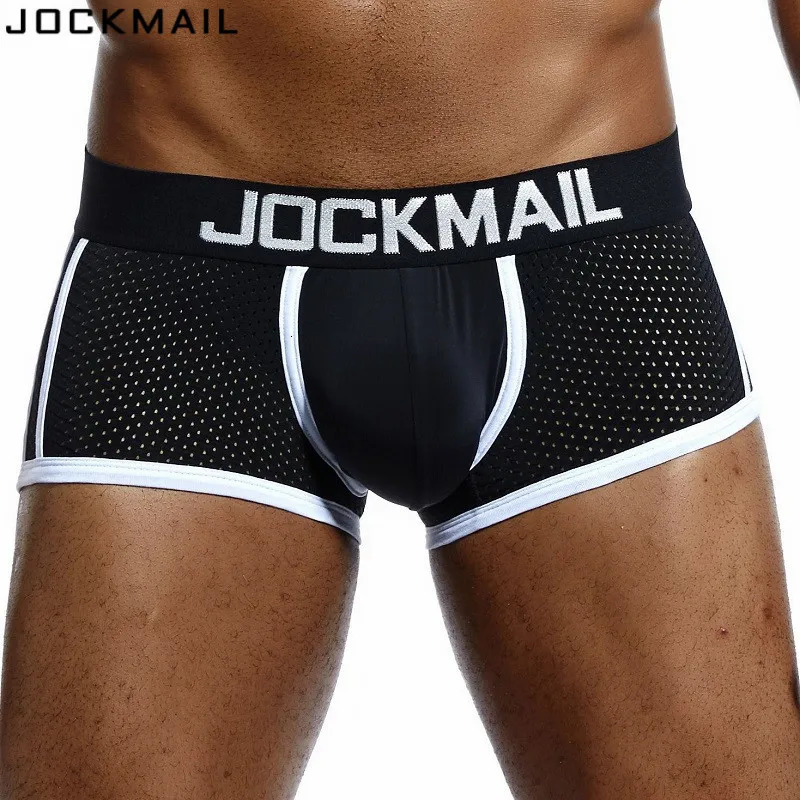 JOCKMAIL 4Pcs Man Underpants Boxershorts Men Boxers Male Breathable Ice Silk Mesh Quick Drying Underwear Mens Panties Boxer 240328