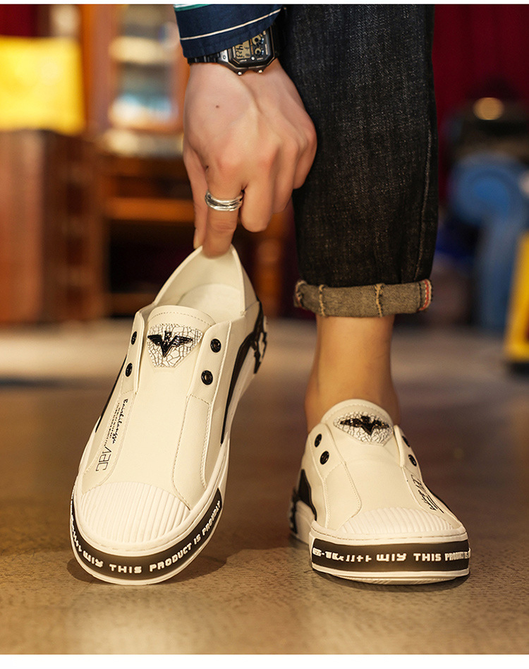 Retro Skateboarding Shoes, Gender-Neutral Low-Top Slip-On Sneakers - Checkered PU Upper, Cotton Lining, Beaded Detail, EVA Insole, PVC Outsole, Narrow - view 4