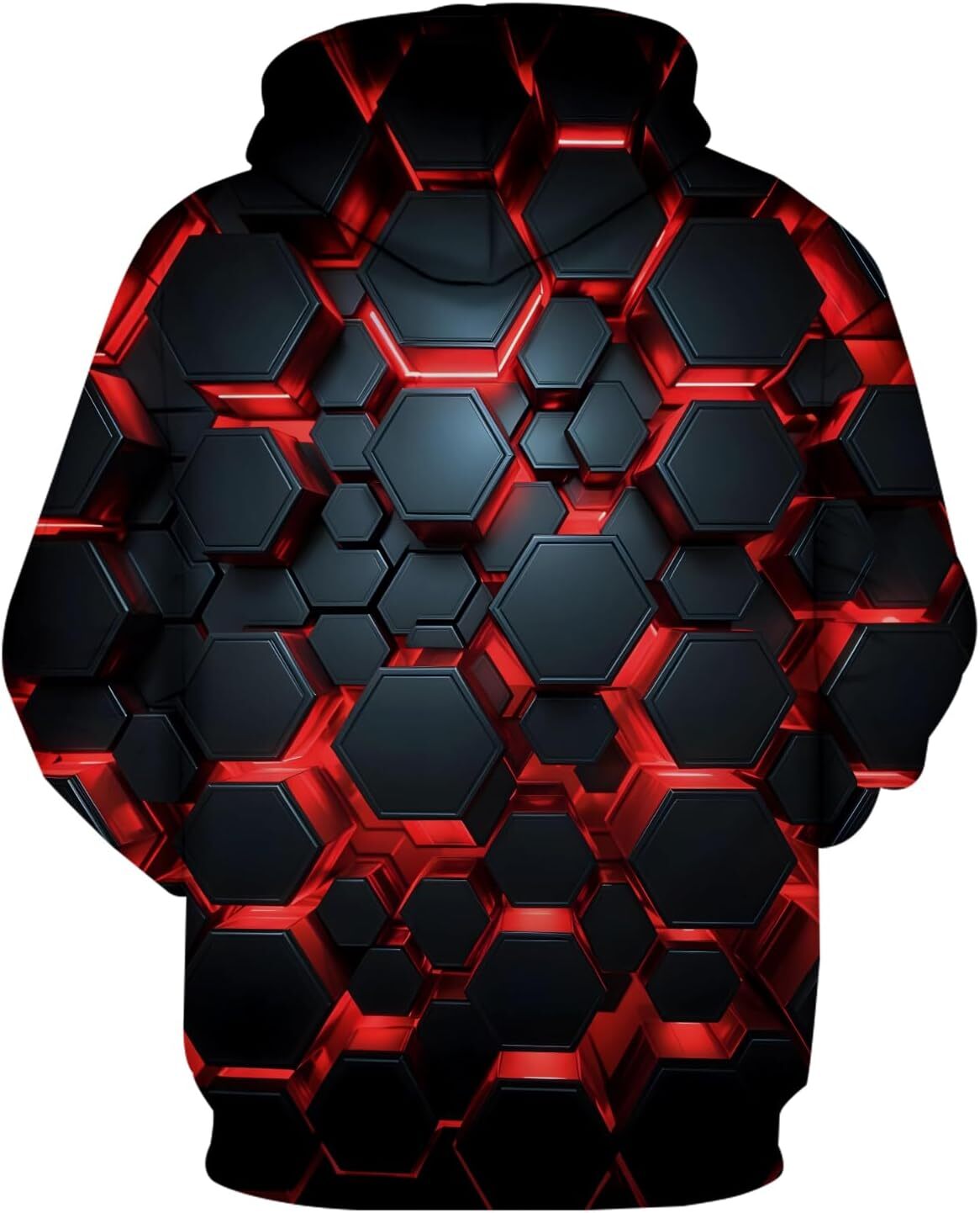 Hoodie for Mens Womens Graphic Hoodies for Men Sweatshirts for Teen Boy Gifts Cool Things Novelty Black Red Pullover Hoodie Graphic cool, and warm