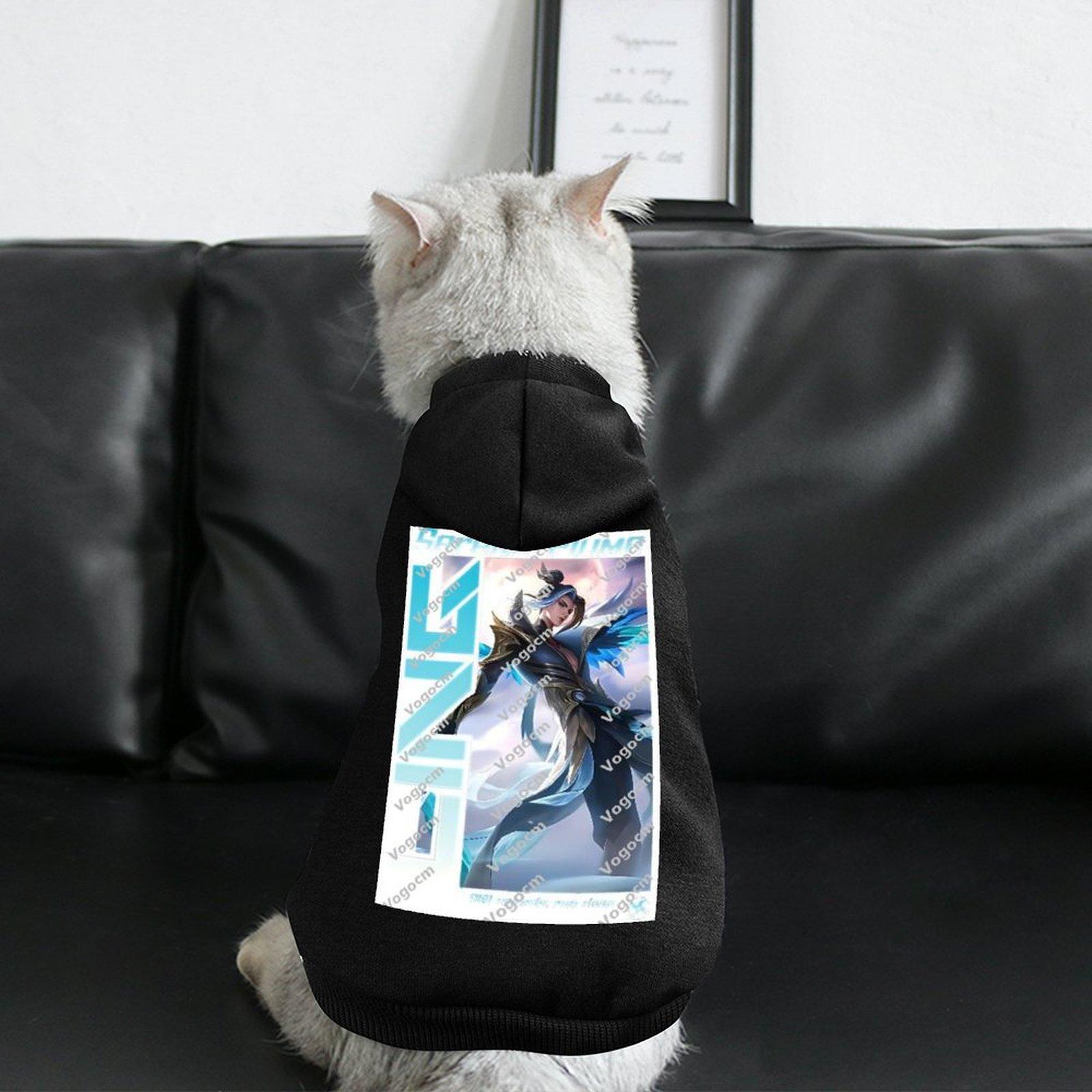 Custom Dog Sweatshirts Comfortable Hoodie Streetwear Cat Hoodie Black Oversized Anti-linting Cool Design Top Hoodie
