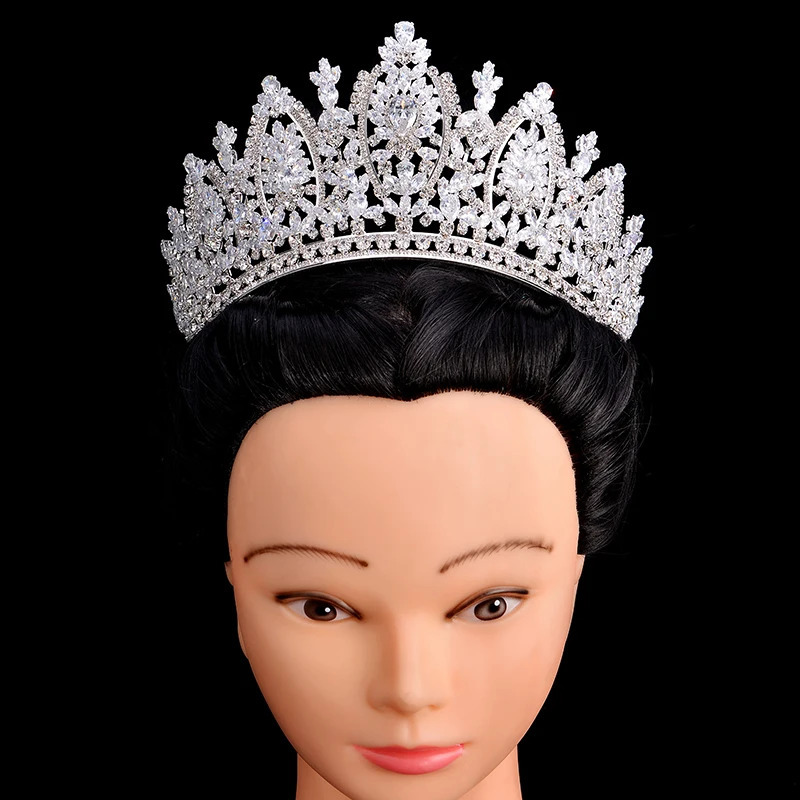 Princess Crown HADIYANA Classic Elegant Wedding Bridal Hair Jewelry Tiaras and Crown Women Zircon BC5069 Corona Princess241105
