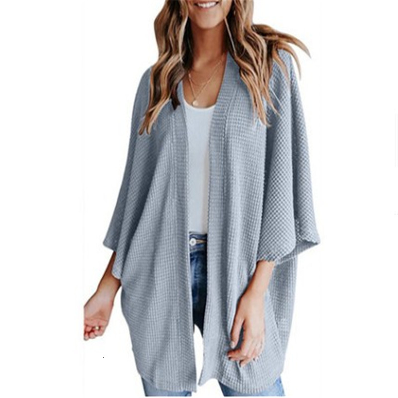 Autumn And Winter New Loose Cardigan Knitted Sweater T-Shirt Top Women's Clothing Cardigan Autumn Warm Clothing