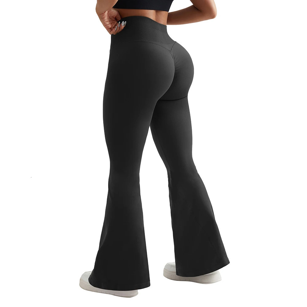 Slim Autumn High Waist Casual Flare Pants Female Fahsion Sweet Streewear Trousers Sports Leggings Flared Pants Long Pants Lady 241105