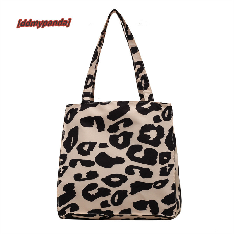 Korean version super popular large capacity tote women's new leopard print fashion trend versatile shoulder bag casual travel handbag #25 ddmypan