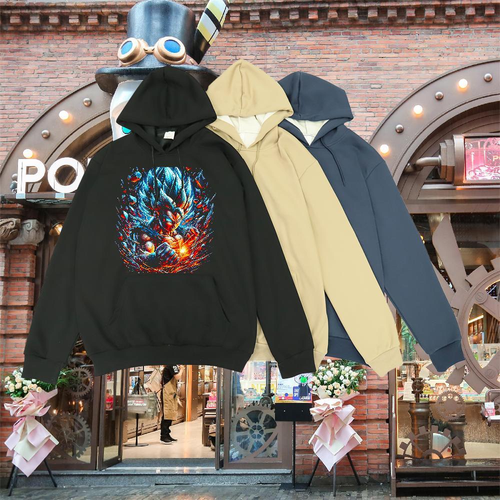 Free Shipping Hoodie Breathable Warm Men Clothes Hoodie Custom Cartoon Top Hoodie Daily Outfit Thick Plush