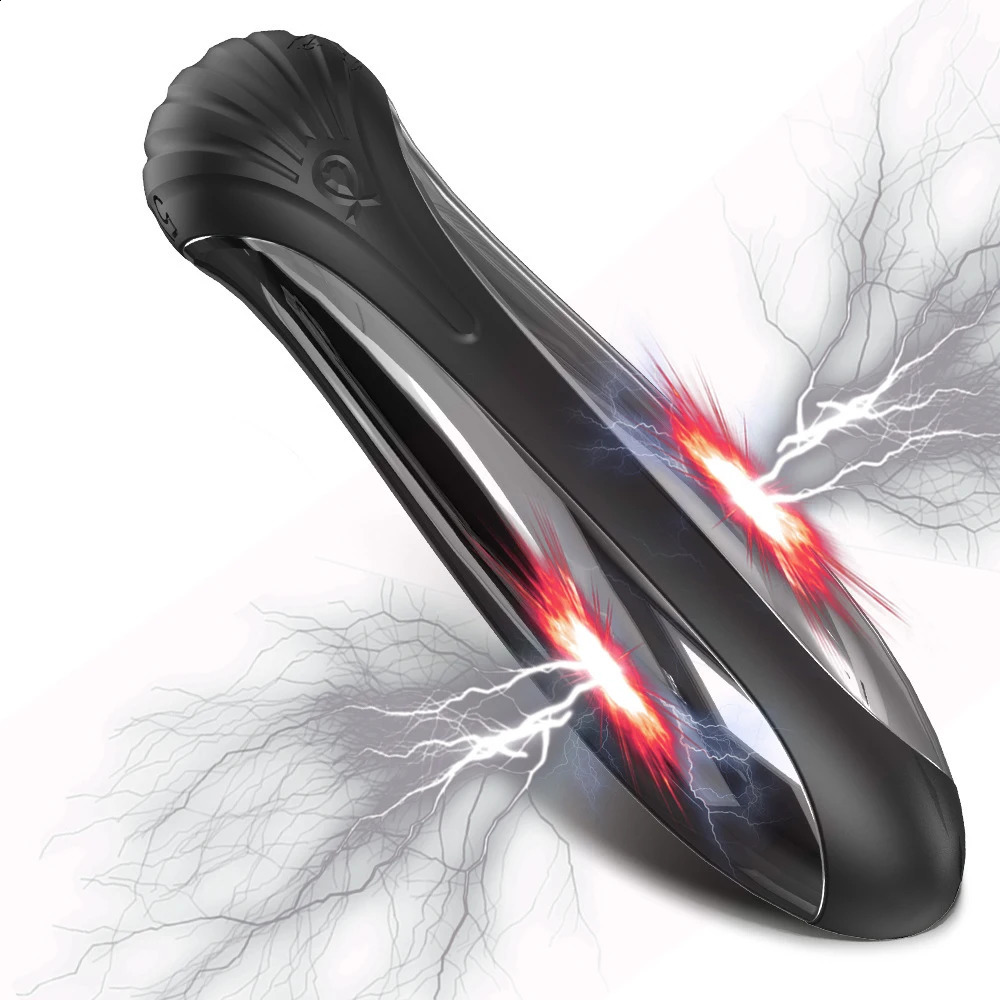 Electric Shock Anal Butt Plug Vibrator Prostate Massager Dildo Bullet Sex Toys for Men 241105