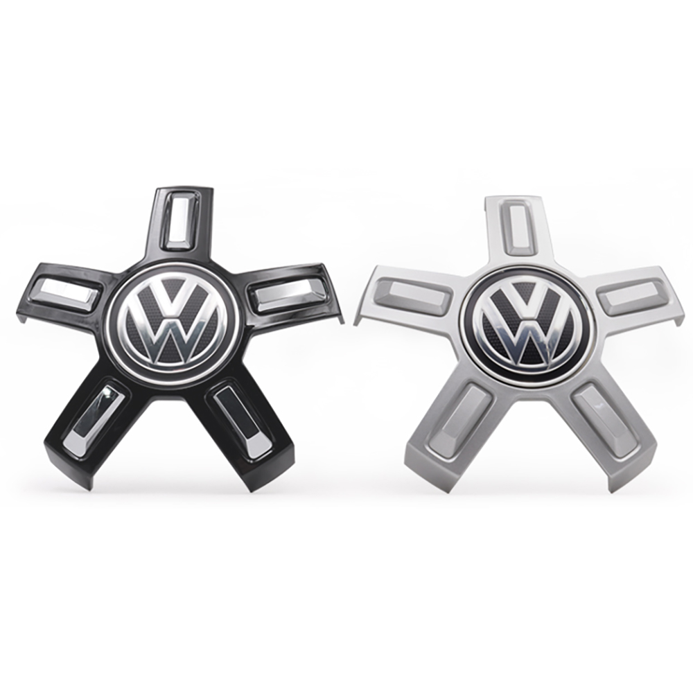 For VW New Passat Tiguan hub center cap Center logo Five claw black hub cap