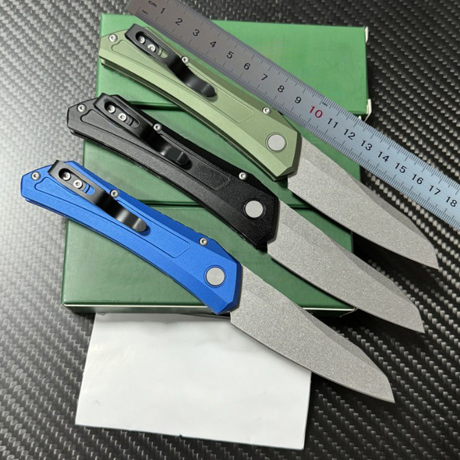 High Quality DS101 Folding Knife CPM-MagnaCut Stone Wash Tanto Blade Aviation Aluminum Handle Outdoor Camping Hiking Fishing EDC Pocket Knives