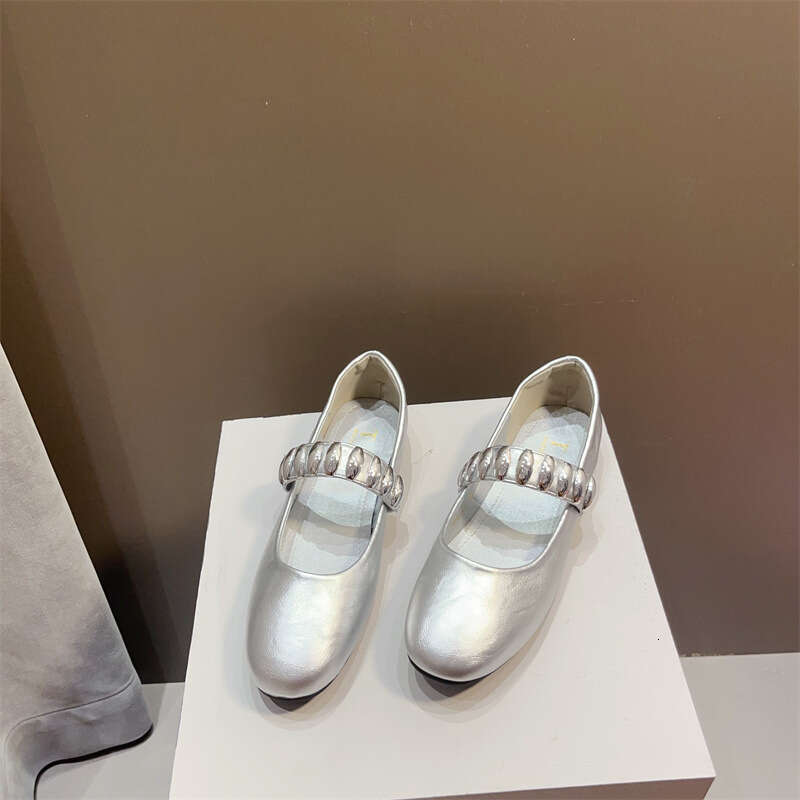 French Style Single Shoe Mary Jane Women's Korean Version Spring And Autumn New Flat Design Sense Soft Sole Round Toe Evening Shoes