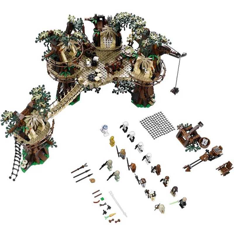 Blocks Hot Toy Ewok Village 1990 PC compatible 10236 Building Model DIY Toy Childrens Boy Birthday Christmas GiftY241105RTNH