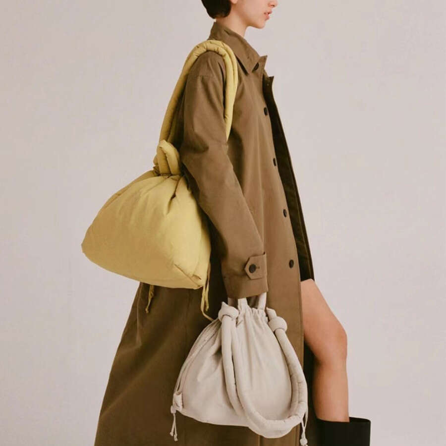 Designer Bag Casual Nylon Women Handbags Simple Vintage Lady Shoulder Bags Padded Soft Puffer Bag Large Capacity Tote Bag 2024