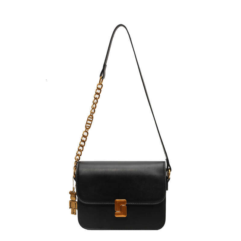 Advanced small square new fashionable shoulder niche texture soft leather armpit bag, simple and versatile commuting bag