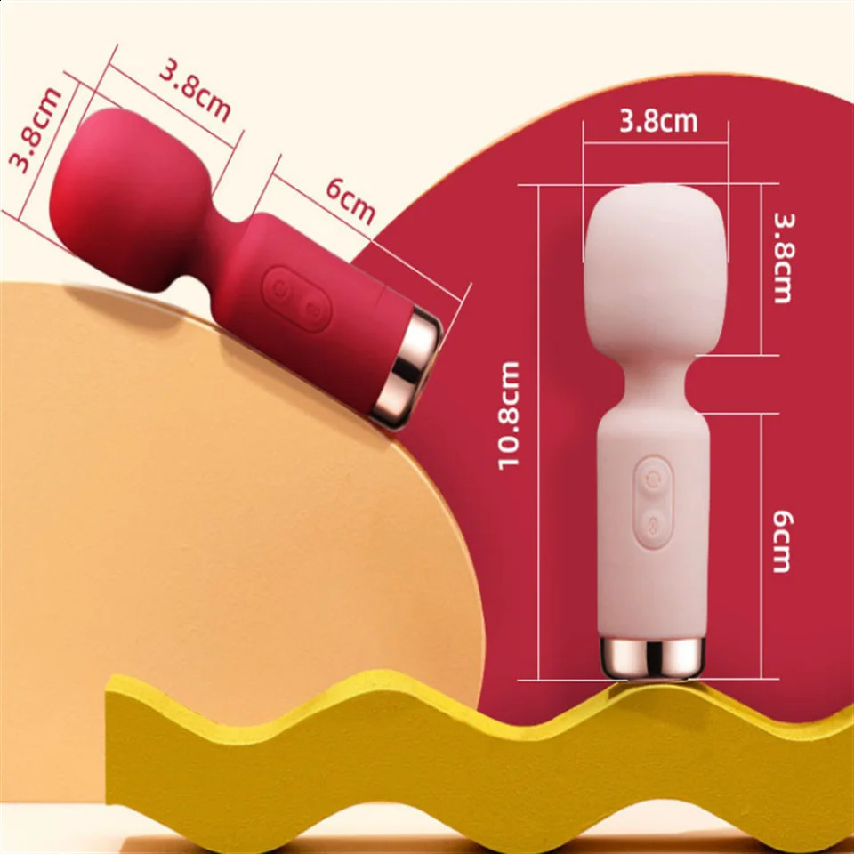 Powerful Mini Clitoris Vibrators Recharge Magic Wand AV Vibration Massager Sexual Wellness Erotic Adult Sex Toys For Women 241105