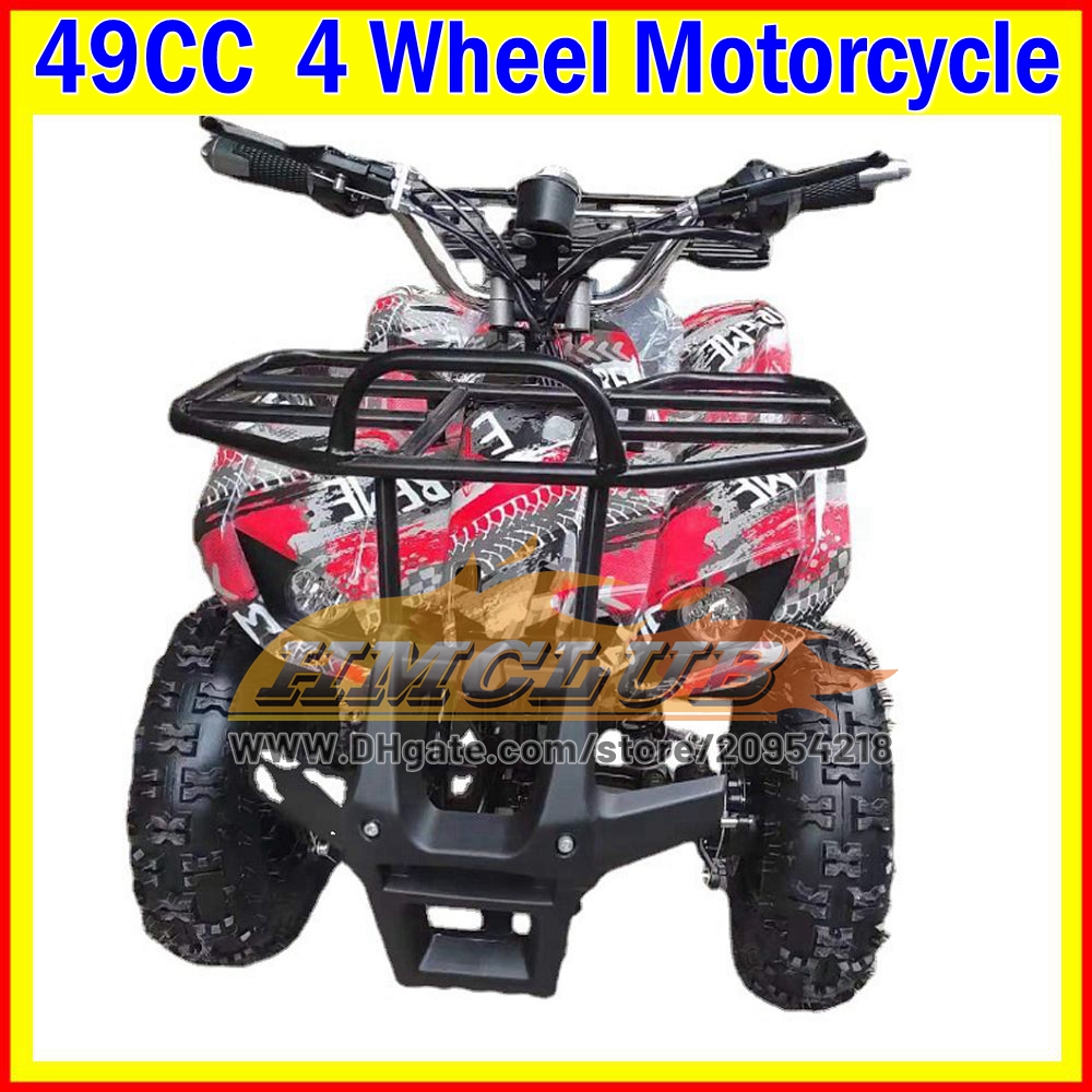 NEW Kids Adult ATV UTV MOTO 49CC 50CC 2 Stroke ATV Off-road Superbike Child Mini Motorcycle Gasoline Race Moto Bike Go Kart Frames Quad ATVS Amusement