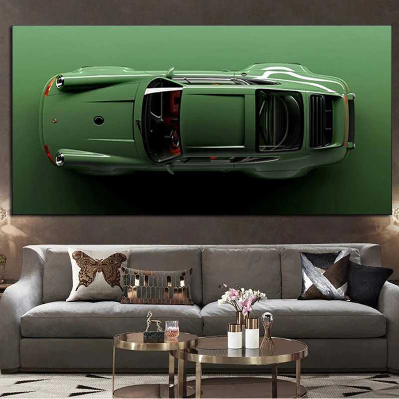 Modern Luxury Sports Car Racing Canvas Painting Large Size Racing Posters Prints Supercar Wall Art For Living Room Home DecorXJ241104