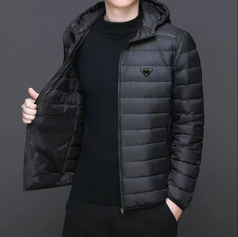 Winter Men's jacket Zipper embroidery letters Men's Outerwear & Coats parka Overcoat fashion outdoor coat men designer down