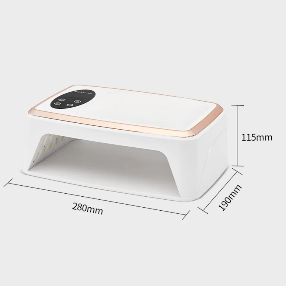 380W Professional Nail Dryer 90 Leds Nail Dryer UV Lamp for Curing All Gel Nail Polish Motion Sensing Manicure Pedicure 241104