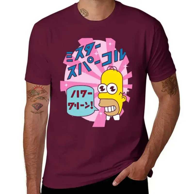 Mr. Sparkle T-shirt Solid Color Short SVE T Top Mens Heavyweight Clothing W241105