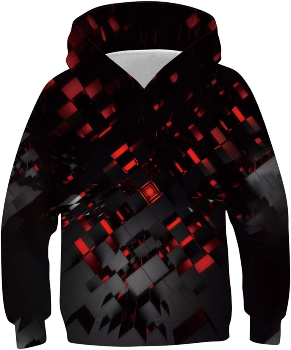 Hoodie for Mens Womens Boys Hoodies Sweatshirt Cool 3D Print Pullover with Big Pocket for Fashion Warm Winter Graphic Hoodies sweatshirt keep warm