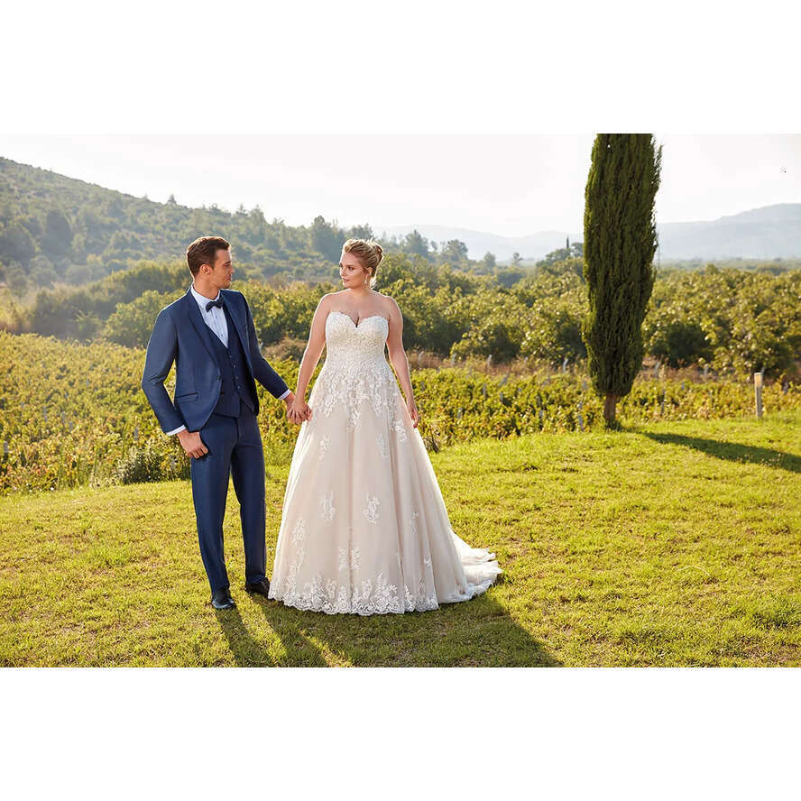 Plus New Designer Size Country Style Lace Dresses Sweetheart Applique Or Length Elegant Wedding Dress Bridal Gown Vestidos