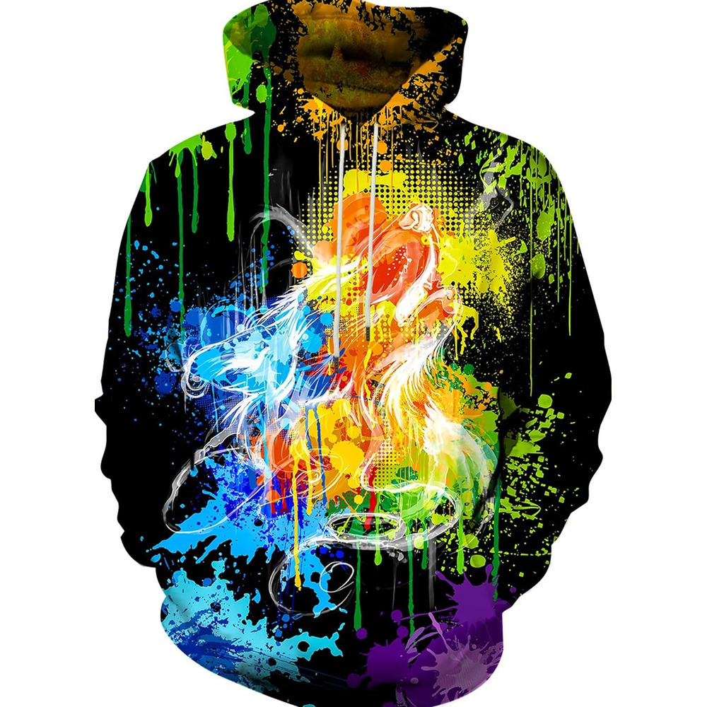 Hoodie for Mens Womens Unisex 3D Print Hoodies Graphic Space Pullover Hooded Sweatshirts for Men Women Graphic keep warm cool