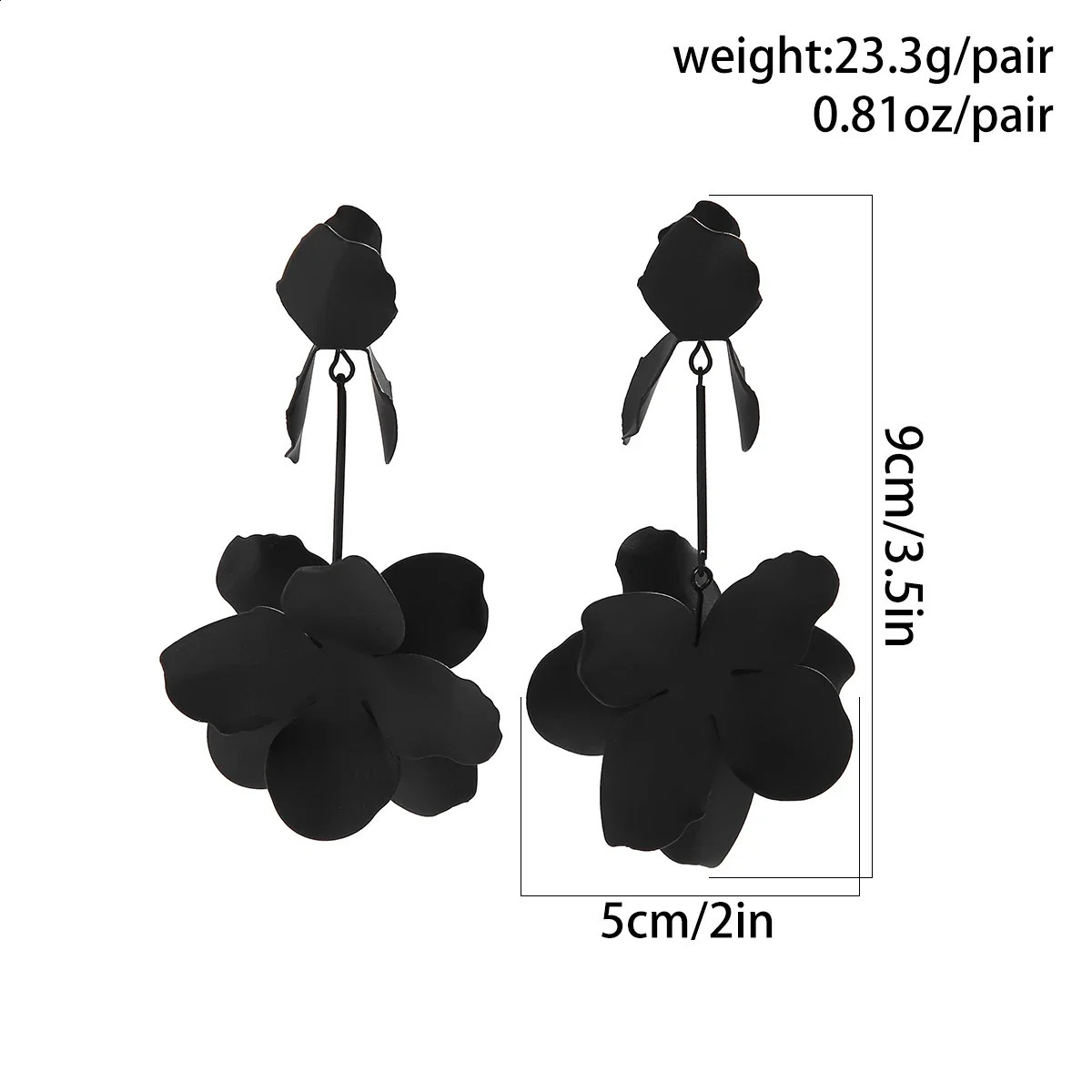 Bohemian Colorful Spray Metal Flower Drop Earrings Trend Y2K Big Flower Pendant Earrings Womens Party Jewelry Gift 241105