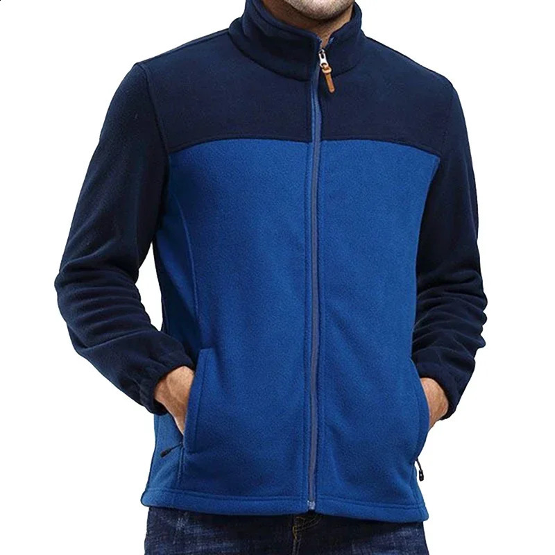 9XL Winter Polar Fleece Jacket Men Casual Thermal Clothing Coats Outdoor Warm Full Zipper Hiking Windbreaker 241105