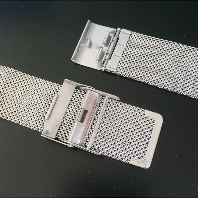 Milanese Watchband 10mm 12mm 14mm 16mm 18mm 20mm 22mm Universal 304 Stainless Steel Metal Watch Band Strap Bracelet Silver 241105