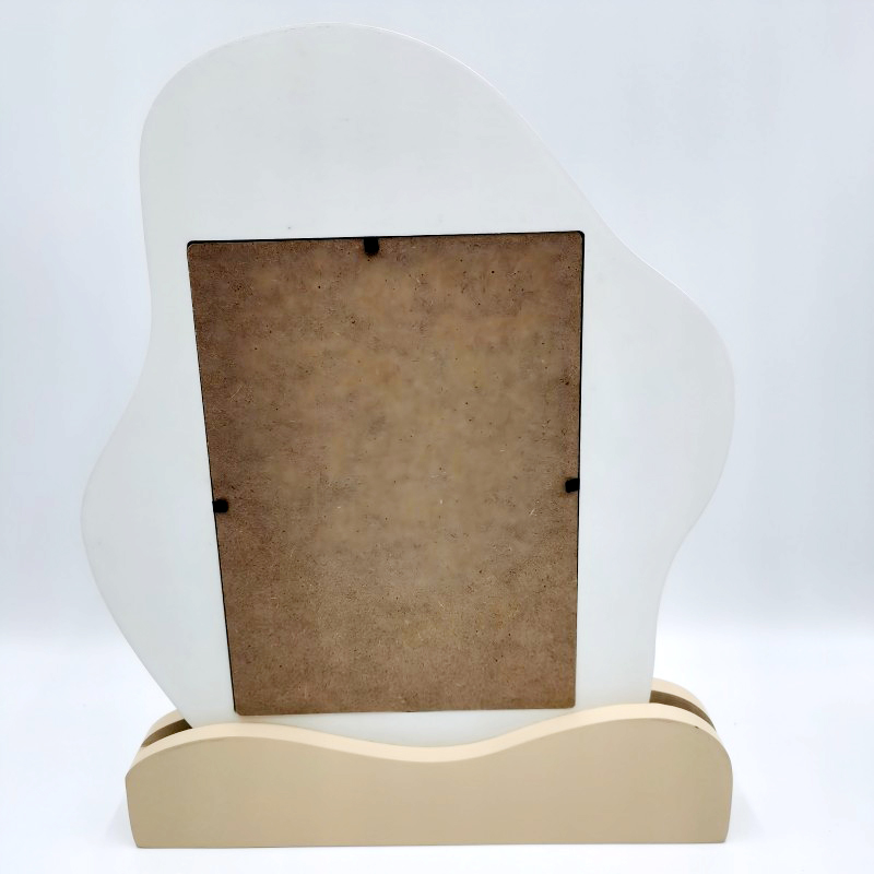 Sleek Metal-Frame Desktop Photo Holder - Multiple Colors Available
