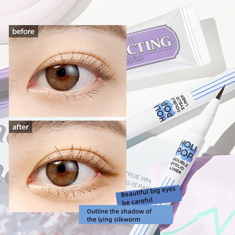 Holika Aegyo-sal Shadow Pen Liquid Eyeliner Double Eyelid Outline Brown Color Women Beauty Makeup Cosmetics 241104
