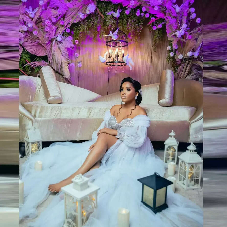 Size Wedding Plus Dresses Bridal Gown Boho Tulle Sweep Train Beaded Crystal A E Custom Made Side Slit Off The Shoulder Long Sleeves Beach Vestido De