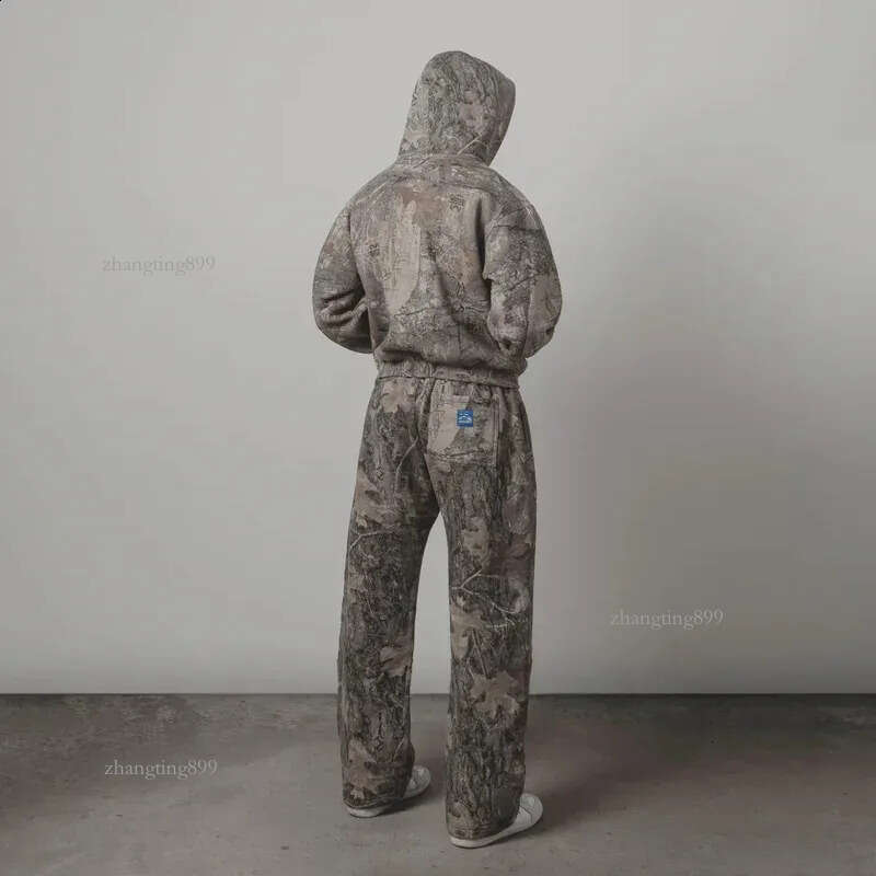 Y2K Retro SweatPants Camouflage Pattern Print Streetwear Men harajuku Street Hip Hop Unisex Oversized Casual Camo Baggy Trousers 240822
