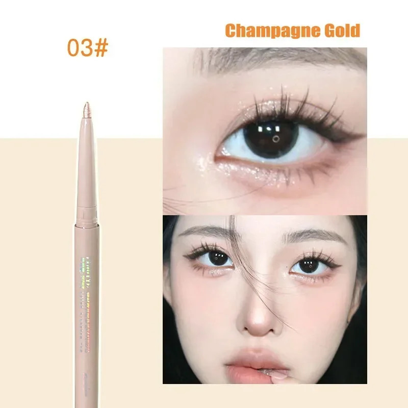 Matte Brightening Lying silkworm Shadow Pen Dual-use Eyeliner Gel Pen Beige Skin Tone Concealer Pen Smooth Contour Eye Shadow 241104