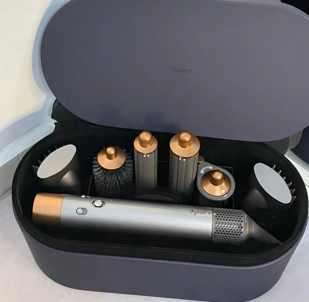 Curg Irons Multifunction Divider Warm Air Comb Anion Hairdryer Dryer Curler Hair Shaper Leather Box Home 6 Colors Unisex
