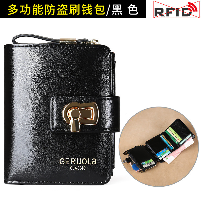 New women's designer multi card zero capacity buckle leather Korean version leather wallet
