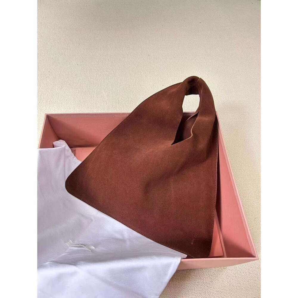 2024 FW Autumn And Winter New Cowhide Mini Extremely Simple Style Women's Handbag Soft Suede Bag