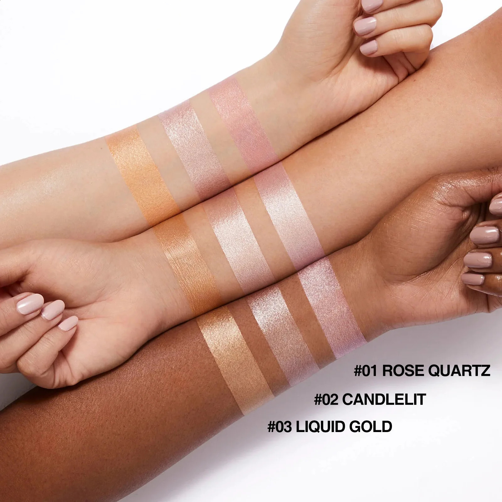 3 Colors Liquid Glitter Highlight Contouring Bronzer Long Lasting Face Makeup Korean Cosmetics for Women Contour Palette 241105