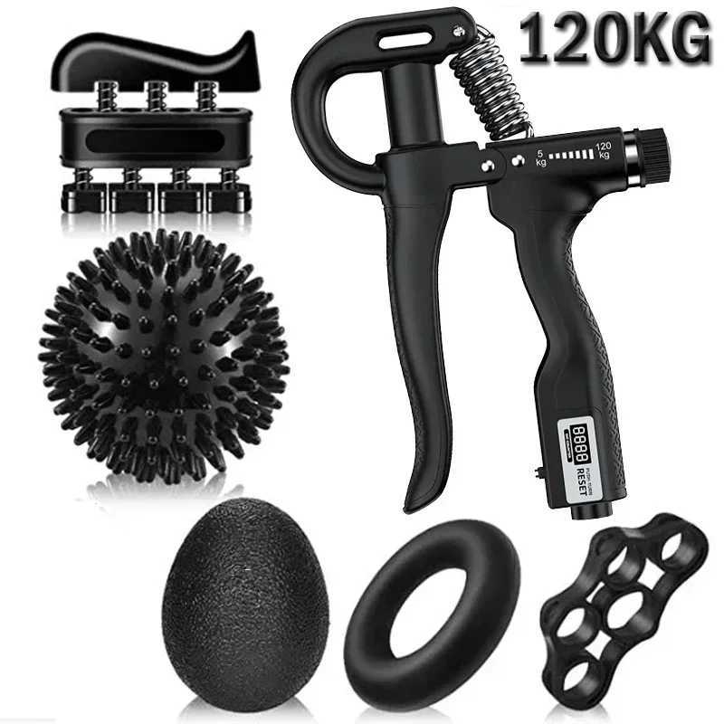 Gym Fitness Adjustment Grip Set Finger Forearm Strength Muscle Recovery Grip Exercise Coach Ball DecompositionW241104