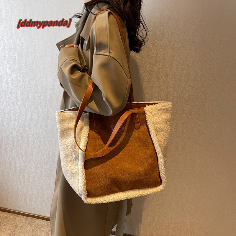 Season Lamb Plush Women's 2024 Autumn/Winter New Frosted Shoulder Bag Commuter #33 ddmypanda