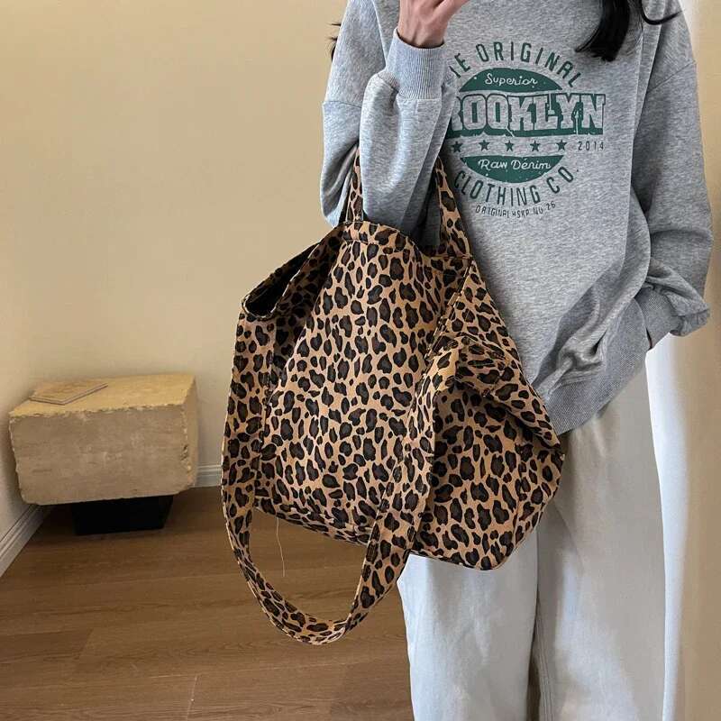 Designer Bag Large Capacity Leopard Print Shoulder Bags Zipper High Quality Bags For Women 2024 Casual Fashion Classic Tote Hot Sale
