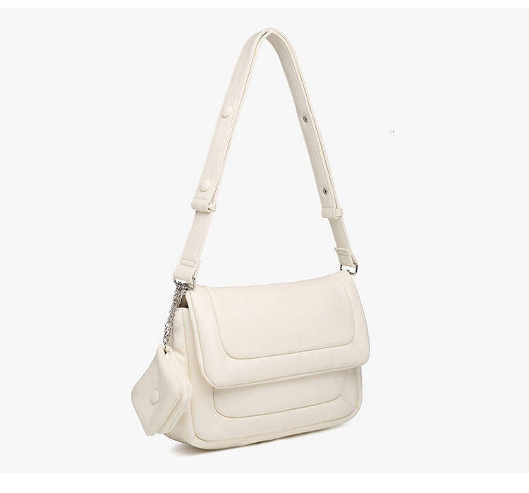 Designer Bag JIAERDI Harajuku Soft Messenger Bag Women Leather Large Capacity Casual Cloud Crossbody Bags Ladies Vintage White Handbag 2024 handbag