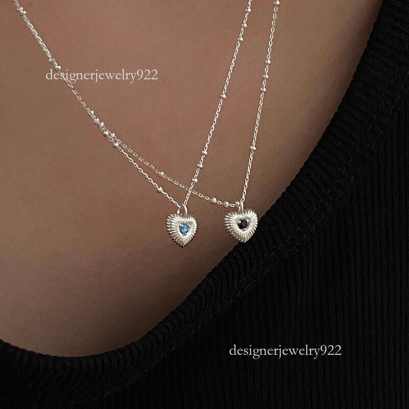 Elegant Sterling Silver Vertical Diamond Patterned Small Heart Necklace for WomenDesign with Personalization Option