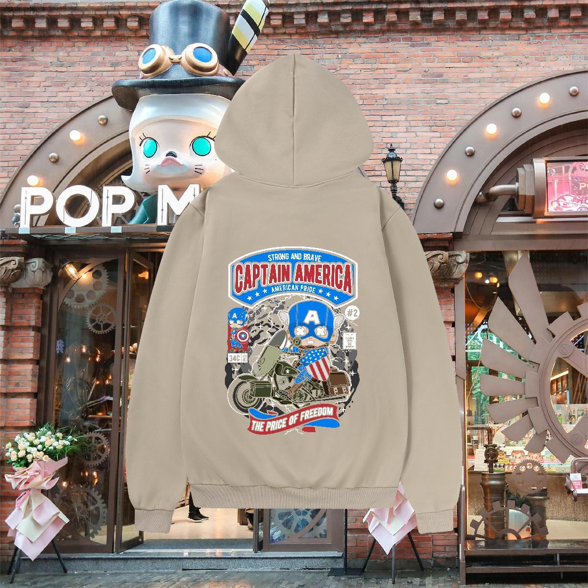Factory Direct Man Hoodie Hooded Collar Long Sleeve Classic Men Clothes Hoodie US Plus Size Top Hoodie Hip Hop Street Thick Plush
