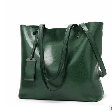 New designer bag for women's fashion handbag, oily leather large capacity single shoulder handheld fashion bag