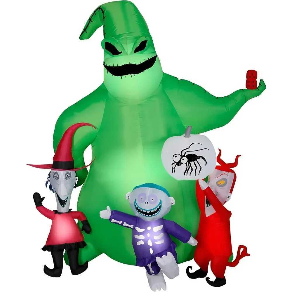 Halloween Inflatable 7 Nightmare Before Christmas Scene Airblown Inflatable Inflatable Yard Decorations Party HolidayXJ241026