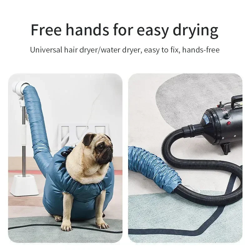 Folding Dog Hair Dryer Portable Pet Drying Bag Efficient Dogs Hair Dryers Blow Bag Cat Dryer Winter Pets Cleaning Accessories 241105