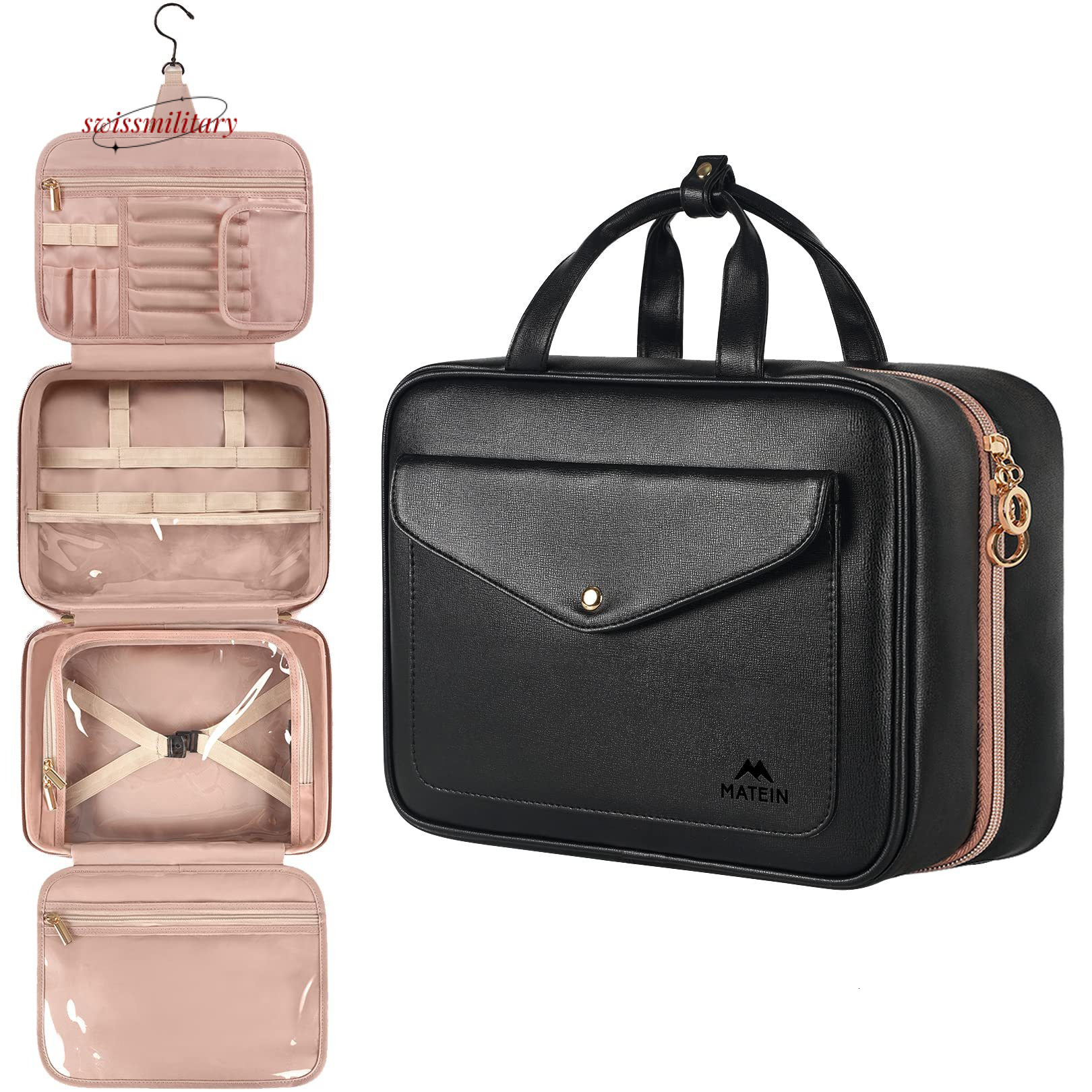 Waterproof portable makeup bag, storage, wash set, travel storage bag #38 swissmilitary